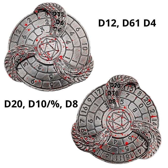 DND metal dice spinner