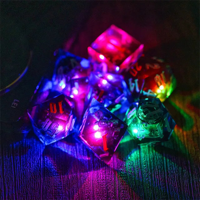 Dados de carga inalámbrica LED