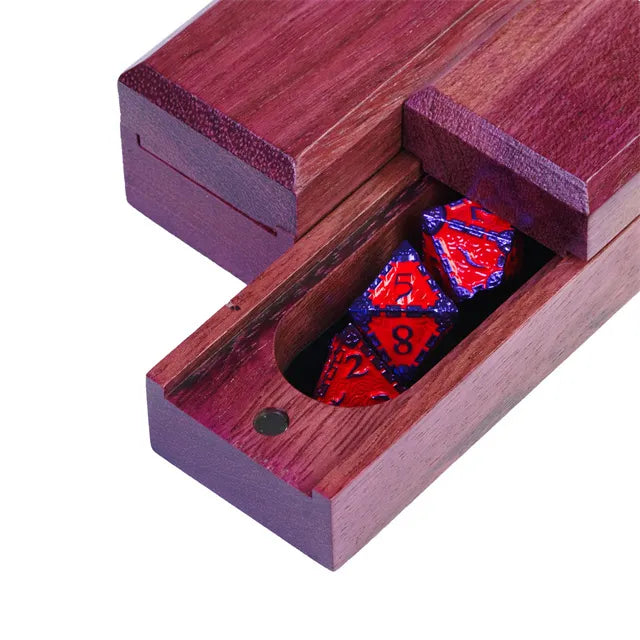 Exclusieve Houten Dice opslagdoos voor D&D Fanaten