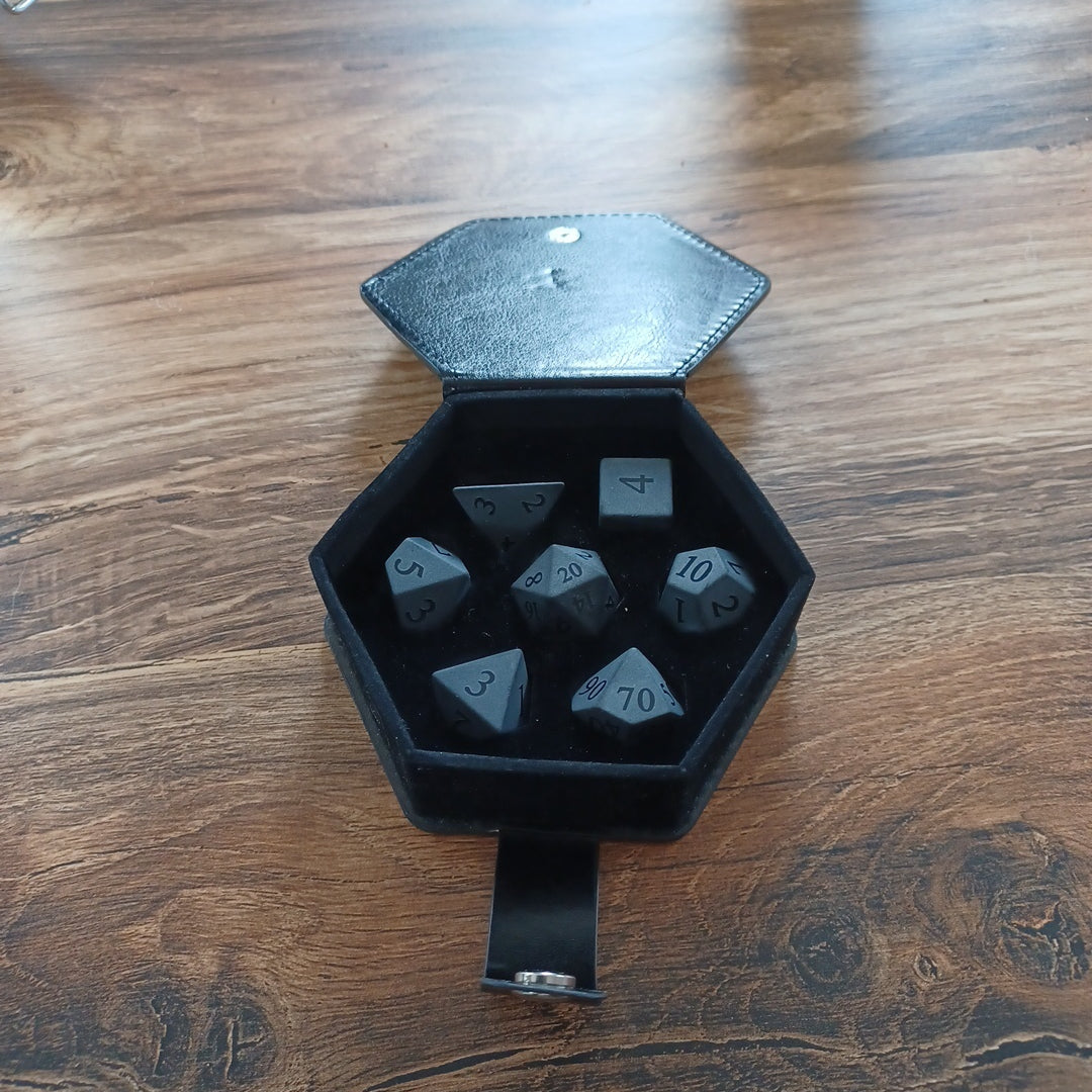 zwarte Obsidian gemstone dice