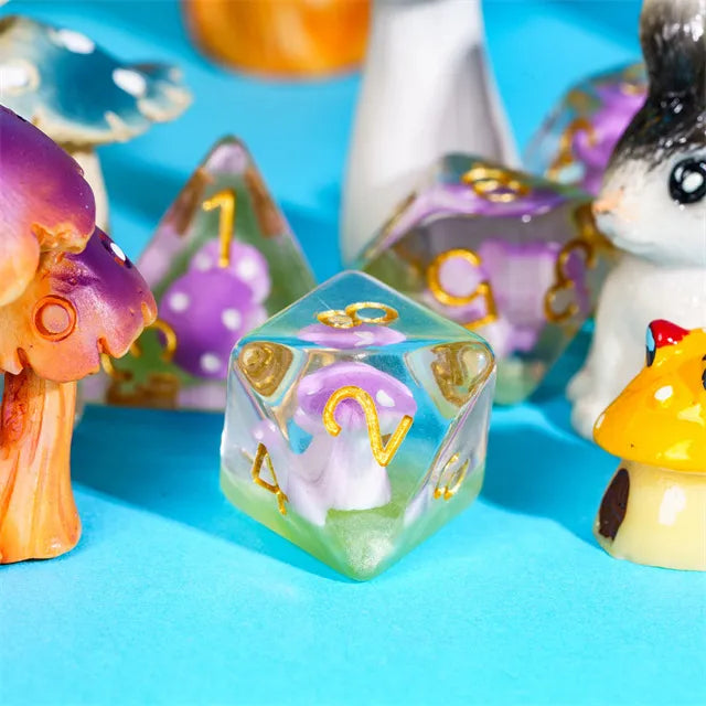 Pilz Würfel Set Lila