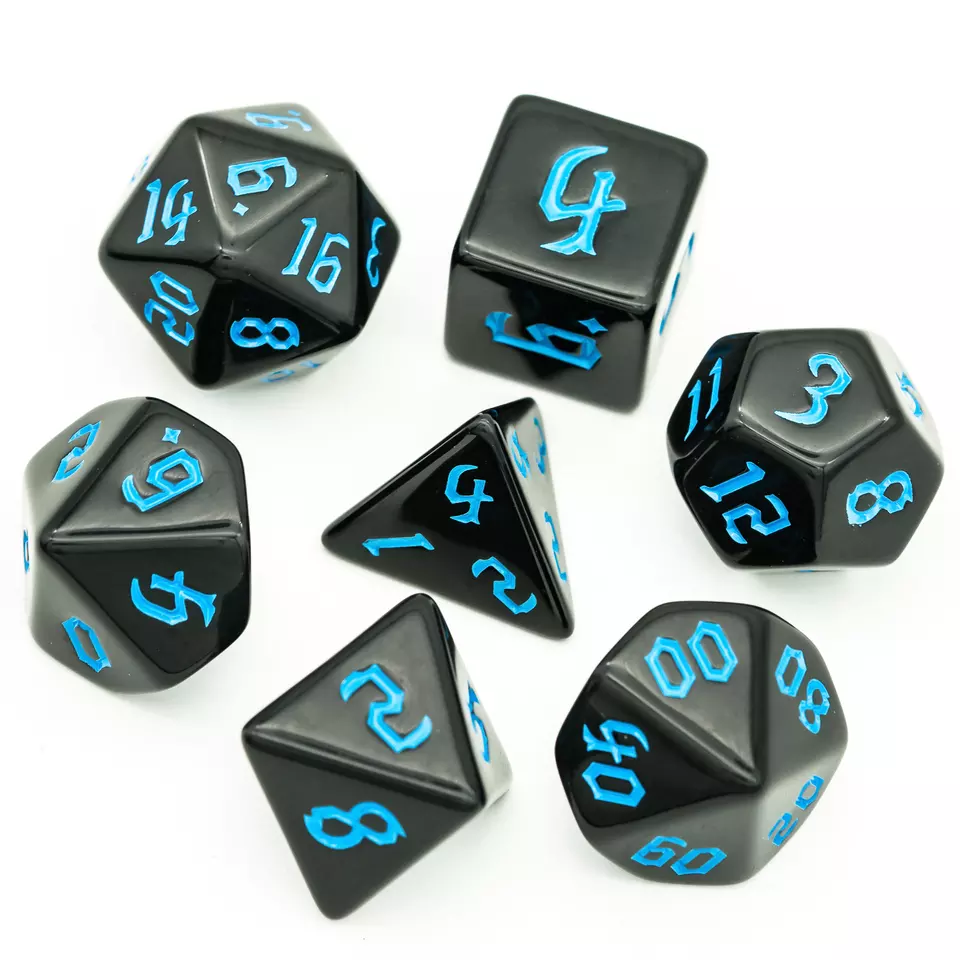 Polydice-Set Blau