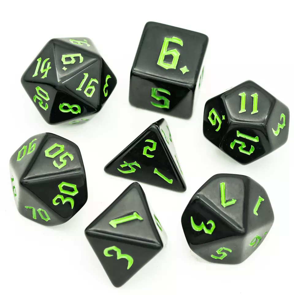 Polydice Set grün