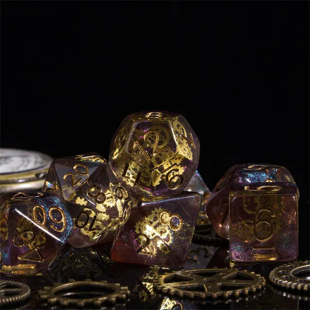 Gearwheel dice set