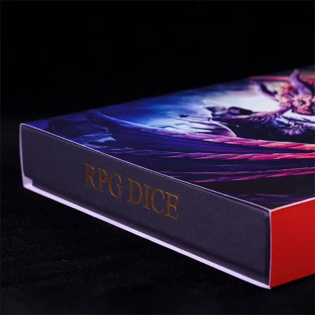 Gift box leeg, voor 5 setjes dice