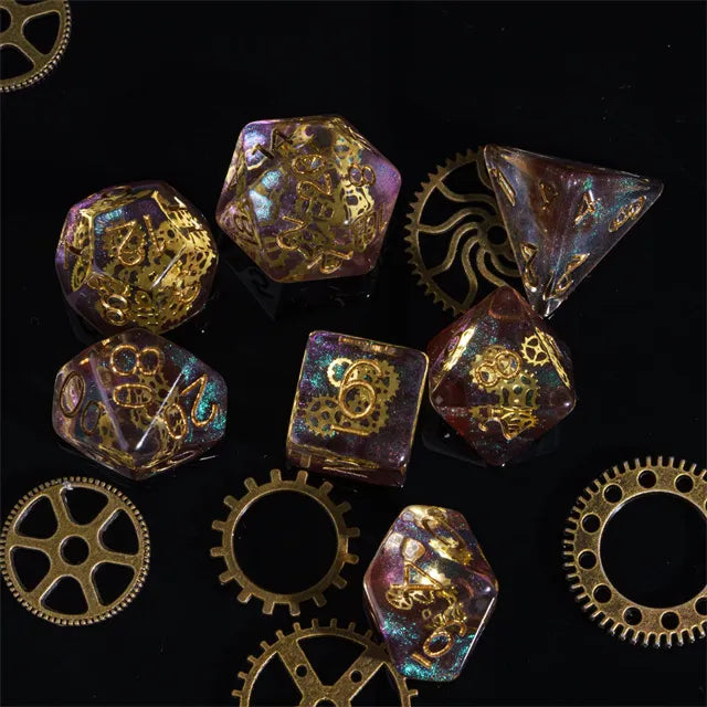 Gearwheel dice set