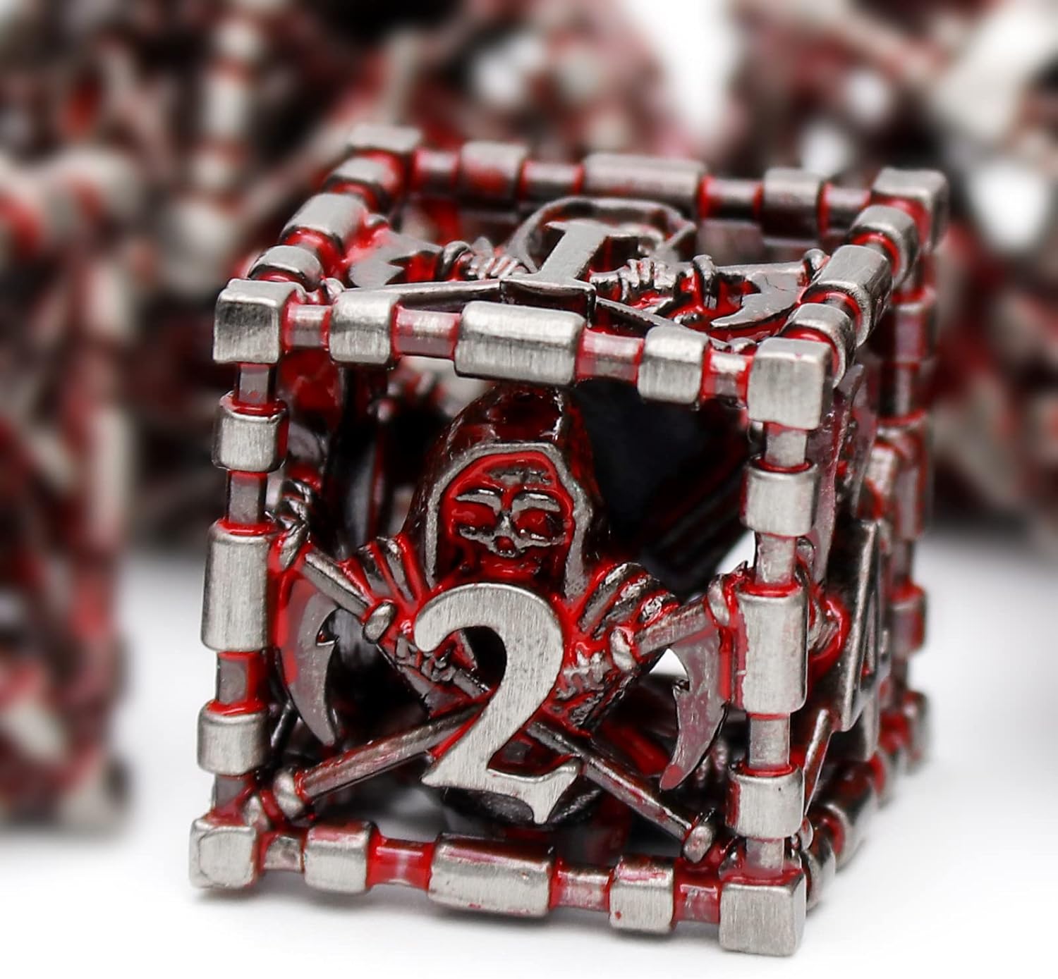 Metal dice set warrior