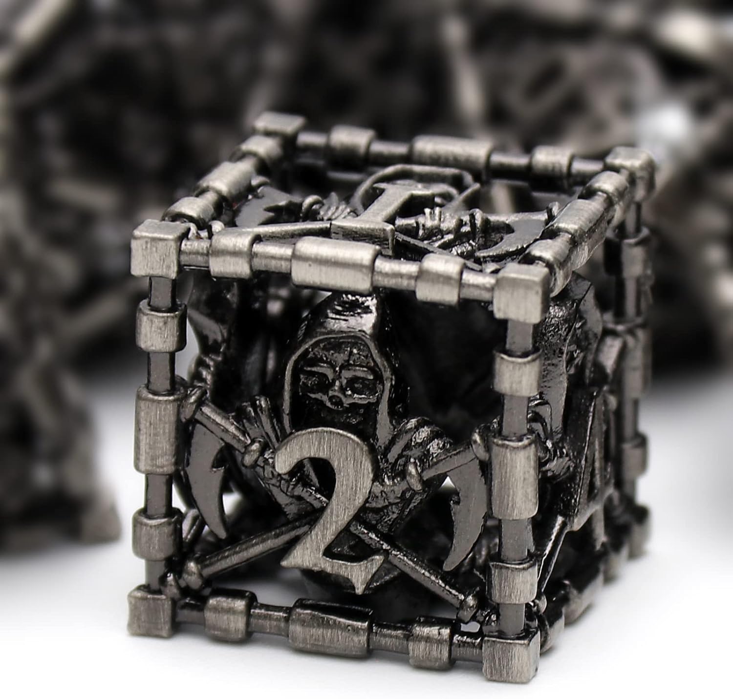 Metal dice set warrior