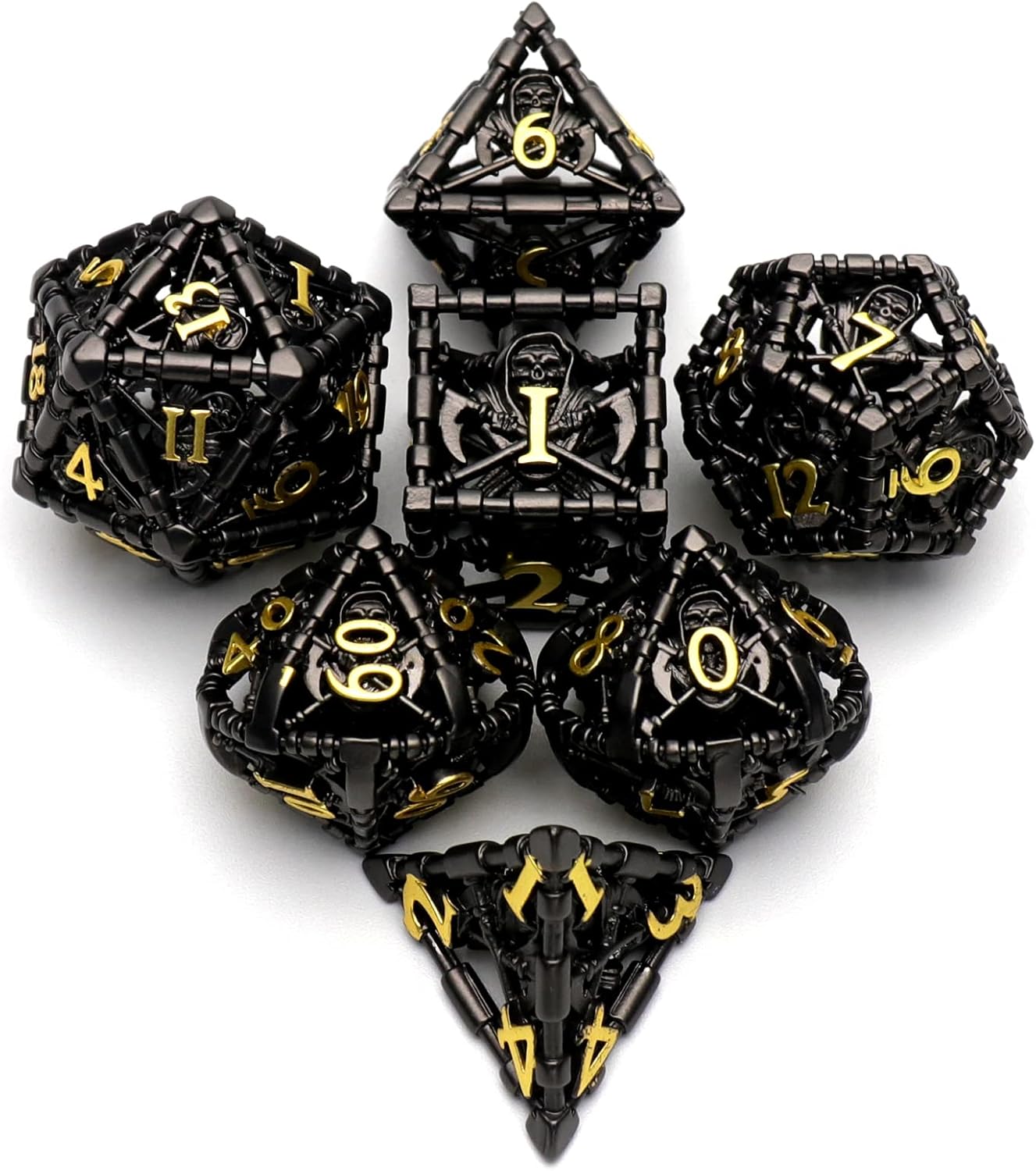 Metal dice set warrior