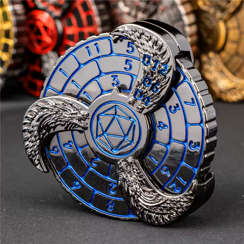 DND metal dice spinner