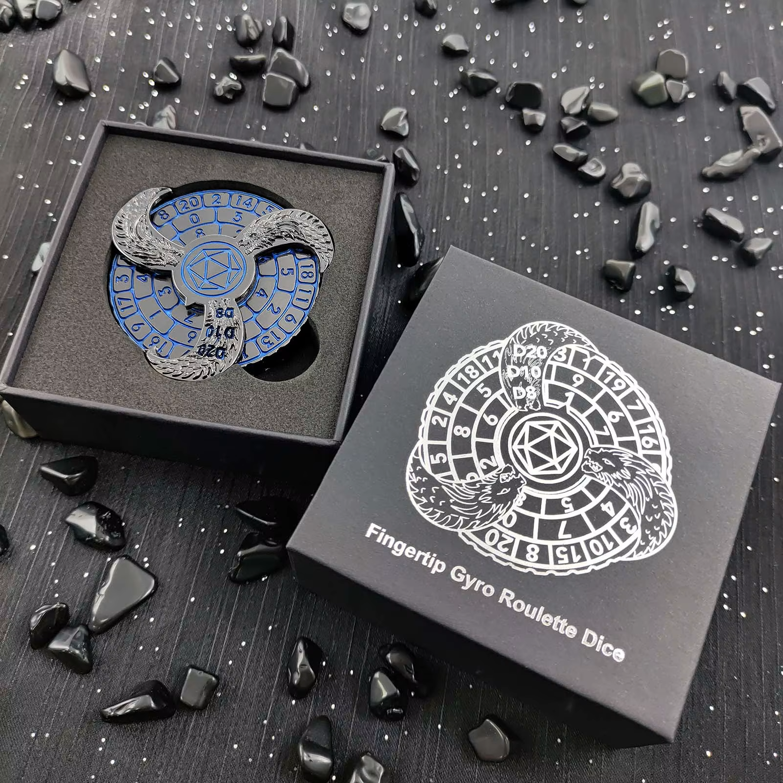 DND metal dice spinner