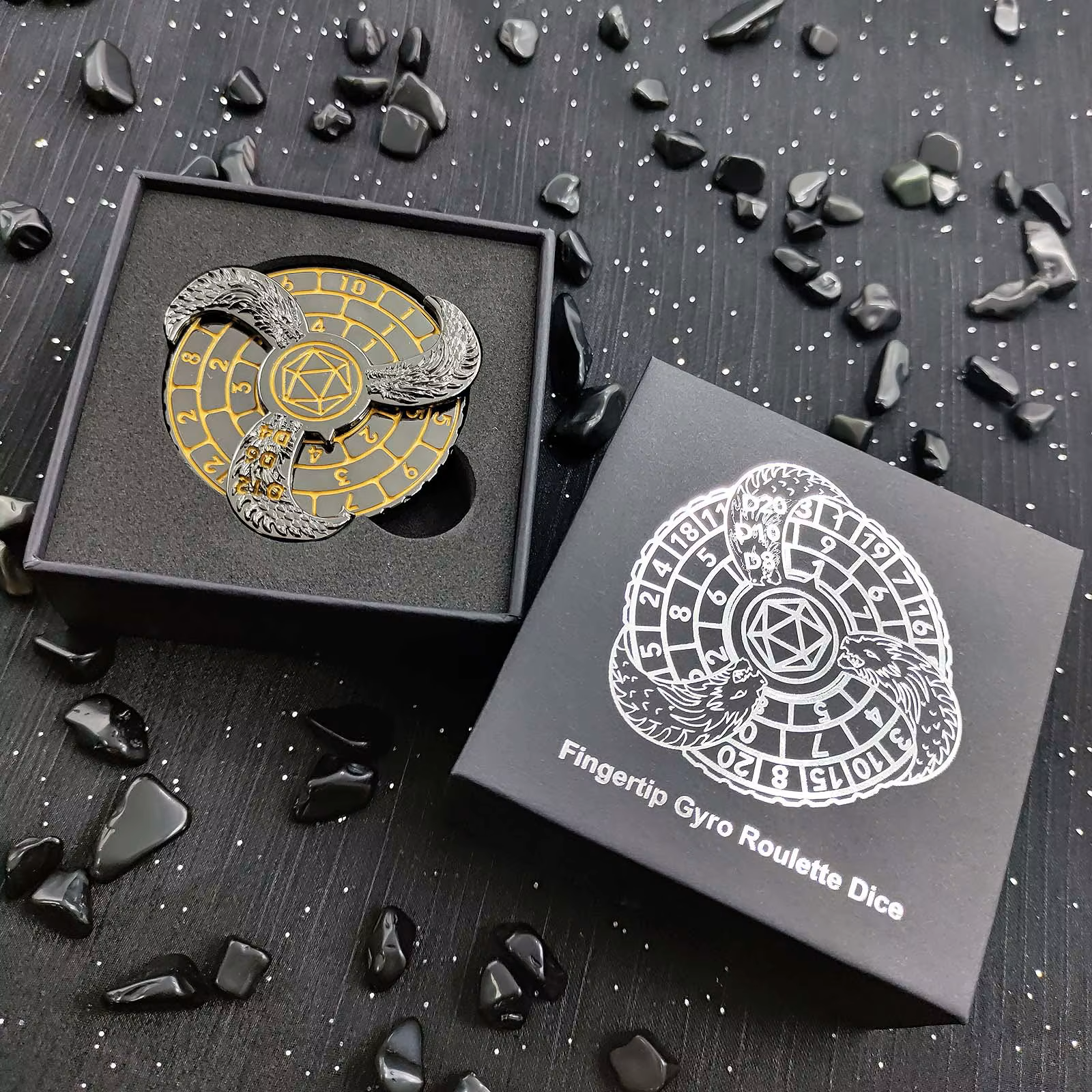 DND metal dice spinner