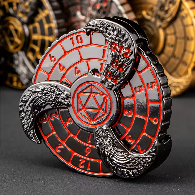 DND metal dice spinner