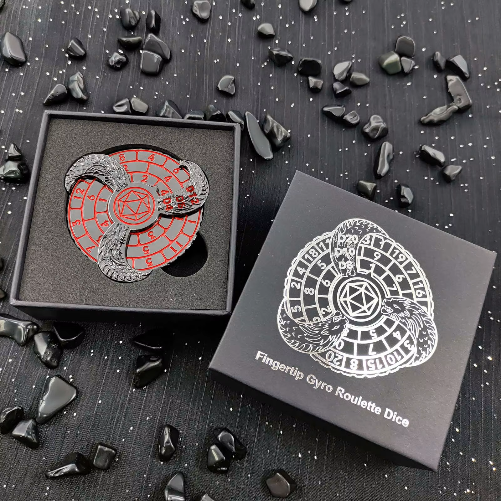 DND metal dice spinner