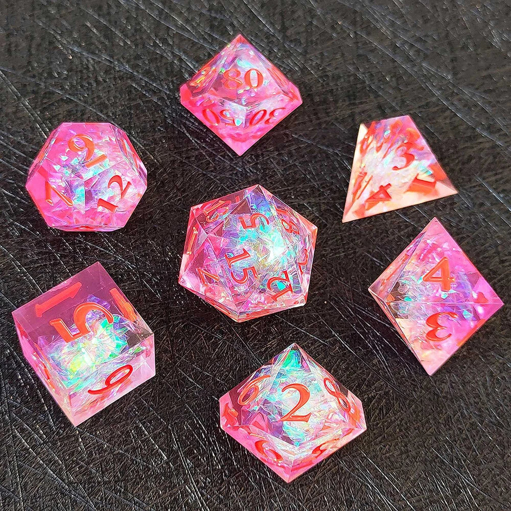 Handgemachte Würfel mit scharfen Kanten, Pink