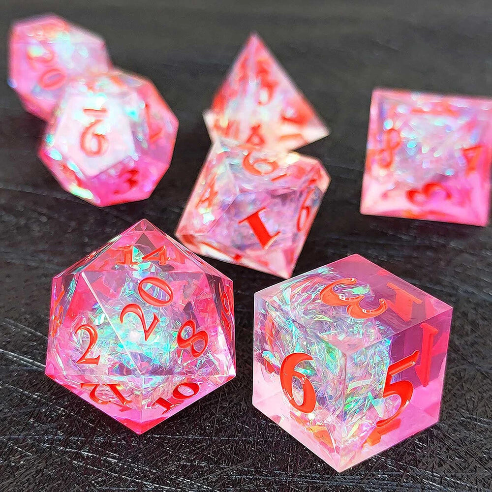 Handgemachte Würfel mit scharfen Kanten, Pink