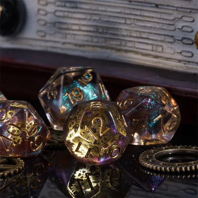 Gearwheel dice set
