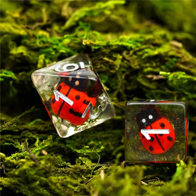 Animal dice set Red ladybug