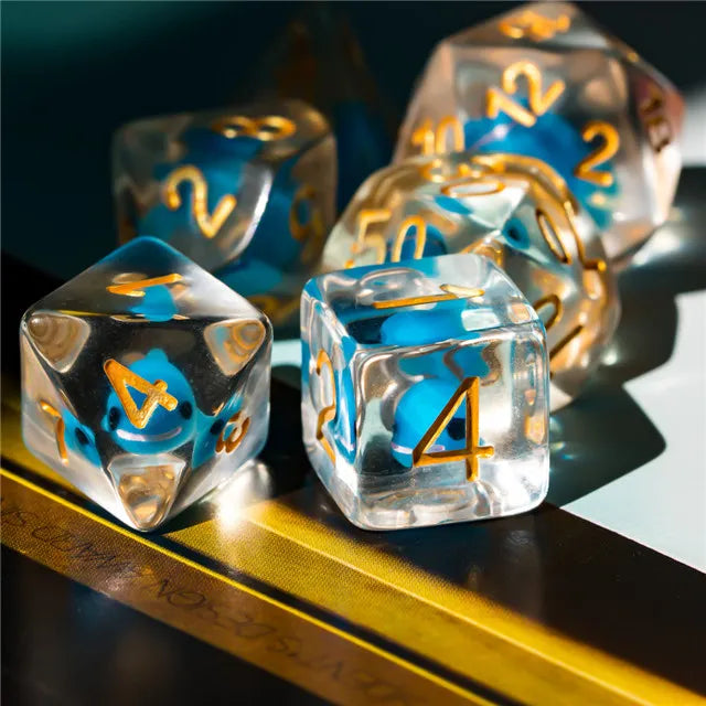 Animal dice set Blue whale