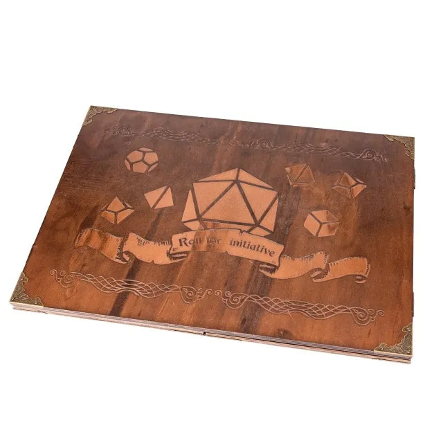 DM-Bildschirm DND 5e Dungeon Master Bildschirm Komprimiertes Holz Muster