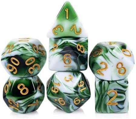 Polydice set Marmer rood