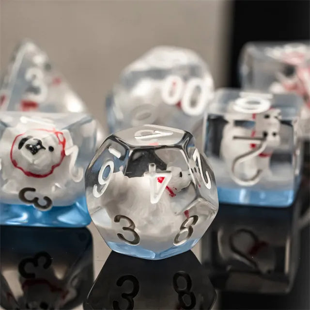 Animal dice set Polar Bear
