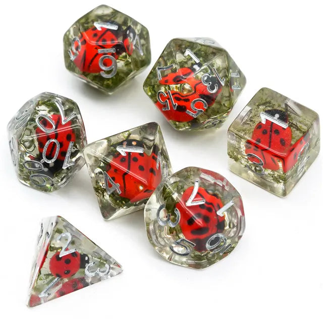 Animal dice set Red ladybug