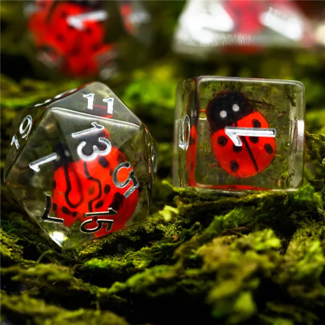 Animal dice set Red ladybug