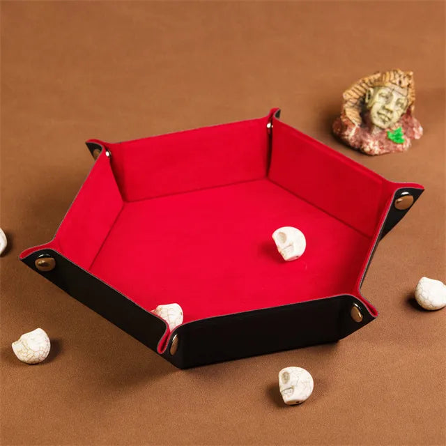 Dice tray rood 6 hoeken