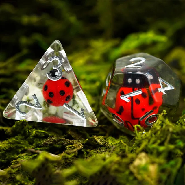 Animal dice set Red ladybug