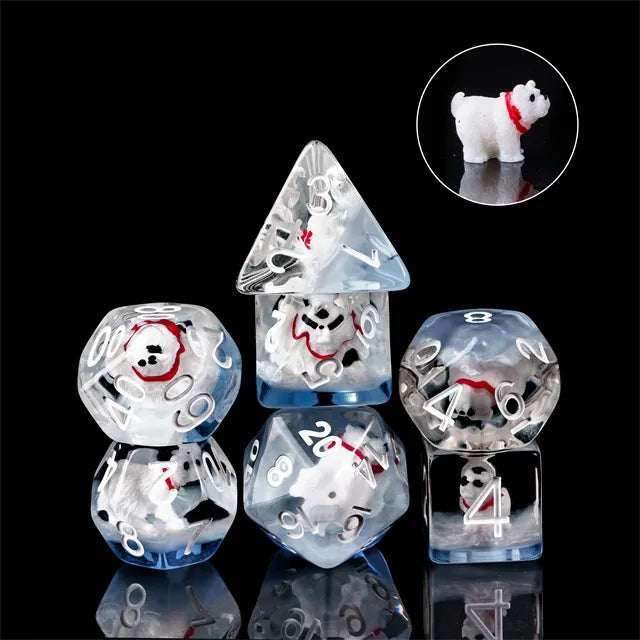 Animal dice set Polar Bear