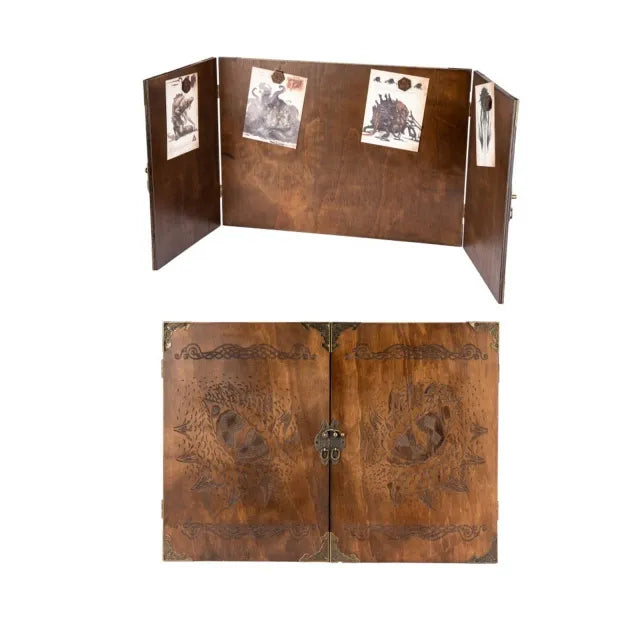 DM-Bildschirm DND 5e Dungeon Master Bildschirm Komprimiertes Holz Muster