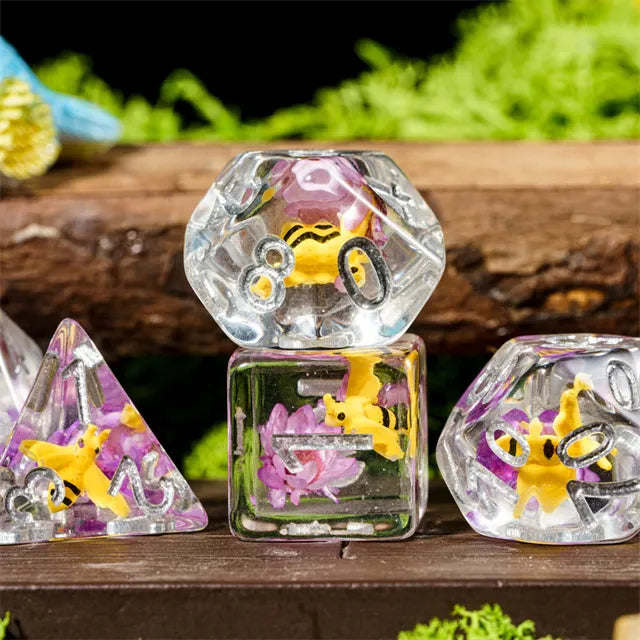 Animal dice set Bees
