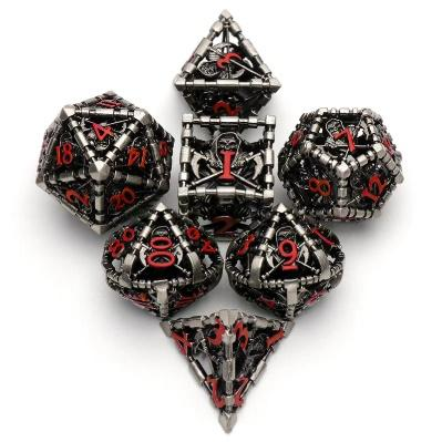Metal dice set warrior