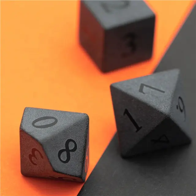 zwarte Obsidian gemstone dice