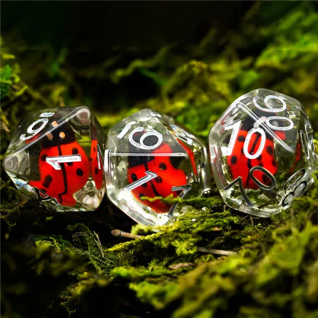 Animal dice set Red ladybug