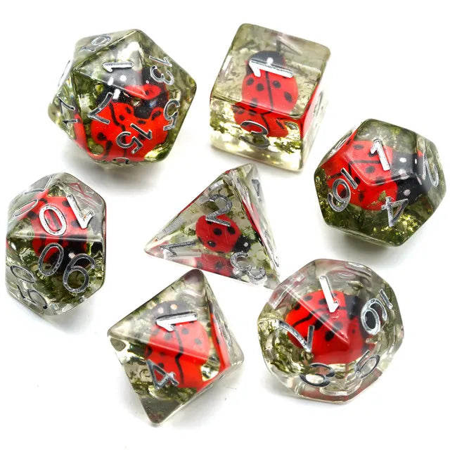 Animal dice set Red ladybug