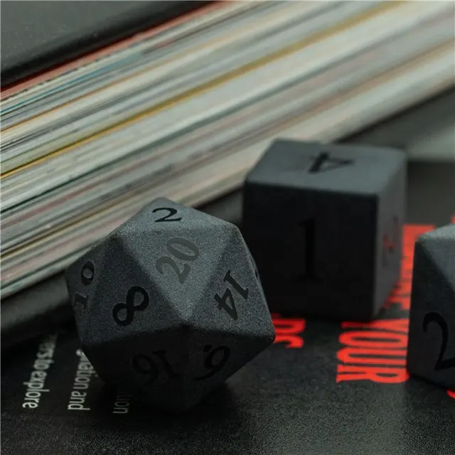zwarte Obsidian gemstone dice