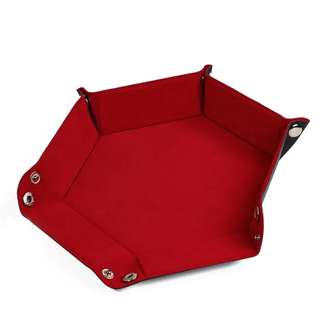 Dice tray rood 6 hoeken
