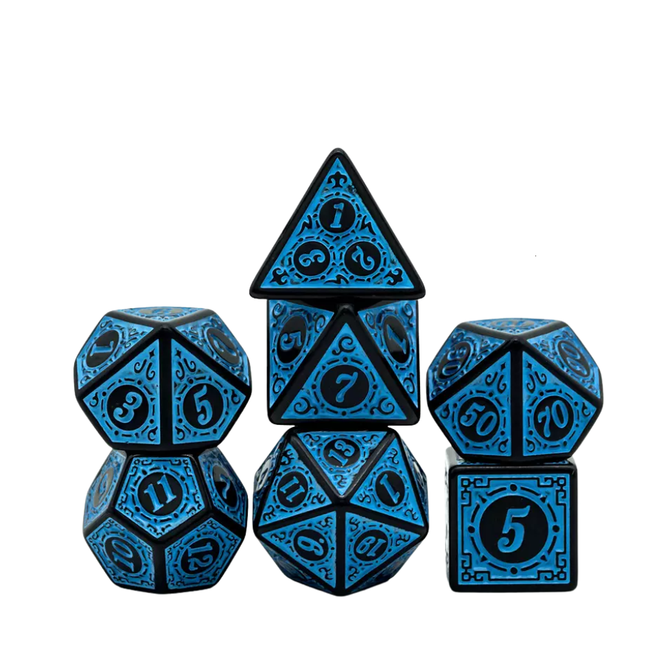 Ensemble Polydice avec sac de dés Leren de luxe gratuit