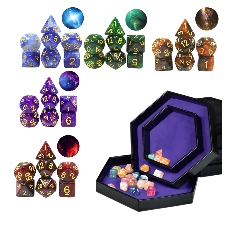 Polydice Set Marmor rot
